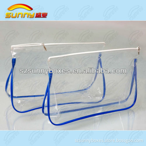 transparent pvc bag with zipper